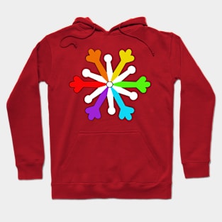 Rainbow snowflakes Hoodie